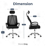 Motion MC2 Ergonomic Mesh High Office Black