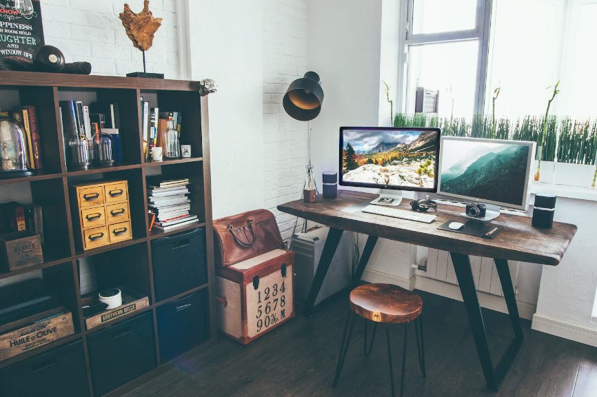 Maximize Your Workspace with Stylish Desk Shelves