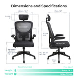 Motion MC2 Ergonomic Mesh High Office Black