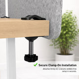MotionGrey Desk Privacy Panel – Desk Modesty Panel for Standing Desks