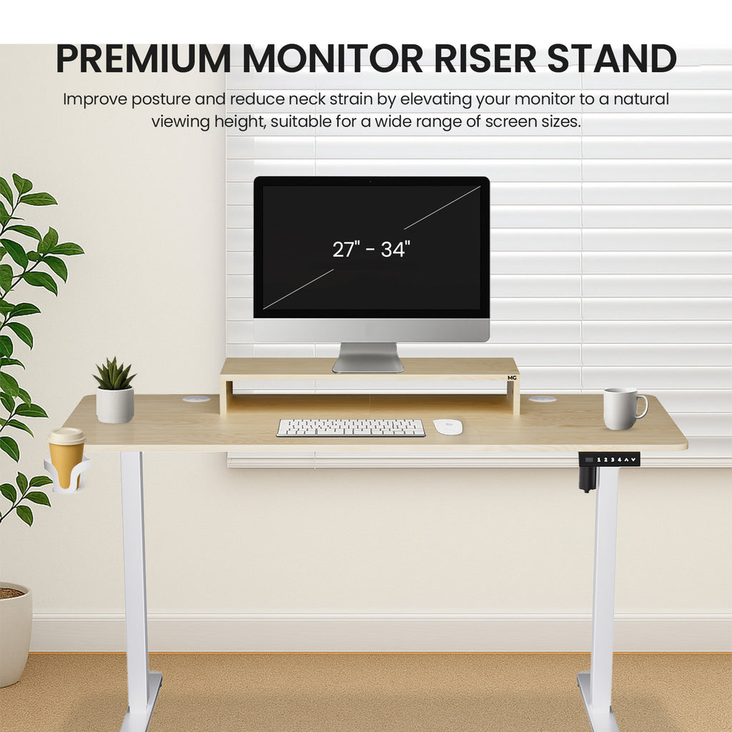 Monitor Rasing Stand Wood Monitor Riser Stand