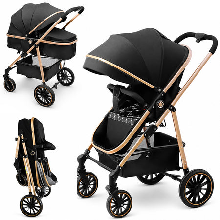 MotionGrey 4-Wheel Baby Stroller