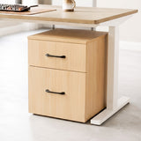 Motion Rolling Wooden Filing Cabinet