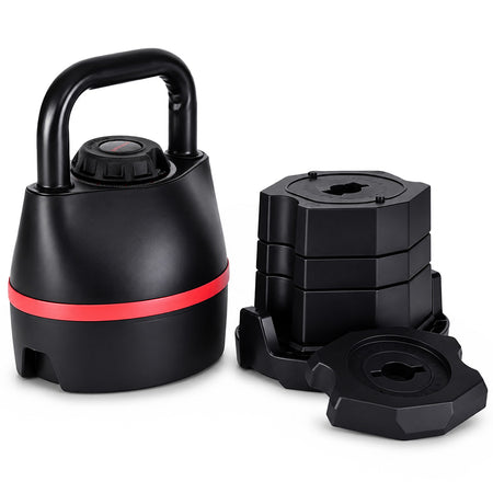 MotionGrey Adjustable Kettlebell 40 lb Space-Saving Home Gym Weight