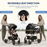 MotionGrey 4-Wheel Baby Stroller