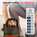 MotionGrey Adjustable Kettlebell 40 lb Space-Saving Home Gym Weight
