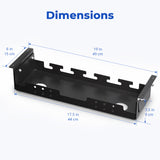 Motion Under Desk Cord Organizer Cable Tray Pro
