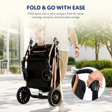 MotionGrey 4-Wheel Baby Stroller