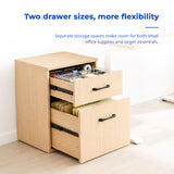 Motion Rolling Wooden Filing Cabinet