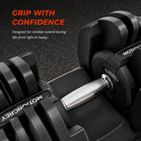 MotionGrey 90lb QuickLift Pro Adjustable Dumbbells