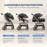MotionGrey 4-Wheel Baby Stroller