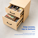 Motion Rolling Wooden Filing Cabinet