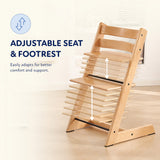 Blessy Wooden High Chair - The Perfect Adjustable Baby Highchair Solution for Your Babies and Toddlers or as a Dining Chair. (6 Months up to 250 Lb)