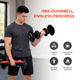 MotionGrey 52lb QuickLift Classic Adjustable Dumbbells