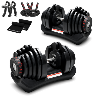 MotionGrey 90LB Adjustable Dumbbells