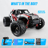MotionGrey Remote Control RC Car High-Speed 35km/h 4WD RC 2.4 Ghz Toy Off Road Monster Truck Buggy All Terrain Red for Adult