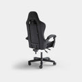 Black Motion Enforcer gaming chair shown from the rear