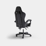 Black Motion Enforcer gaming chair shown from the rear