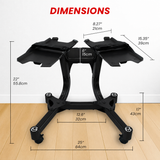 MotionGrey Adjustable Dumbbell Stand