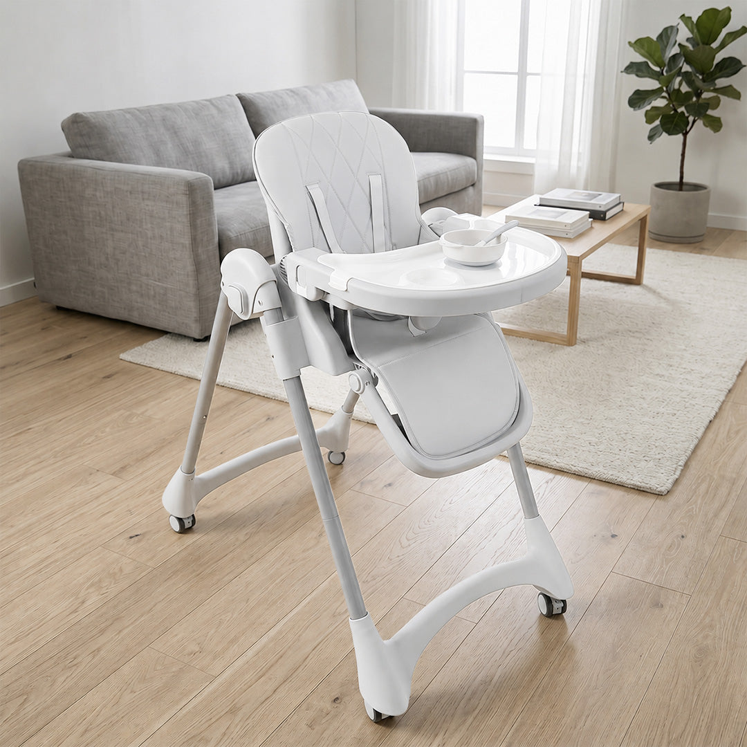 Blessy Dream high chair in a family living room