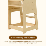 FSC-certified birch plywood construction of the Blessy Baby Learning Tower