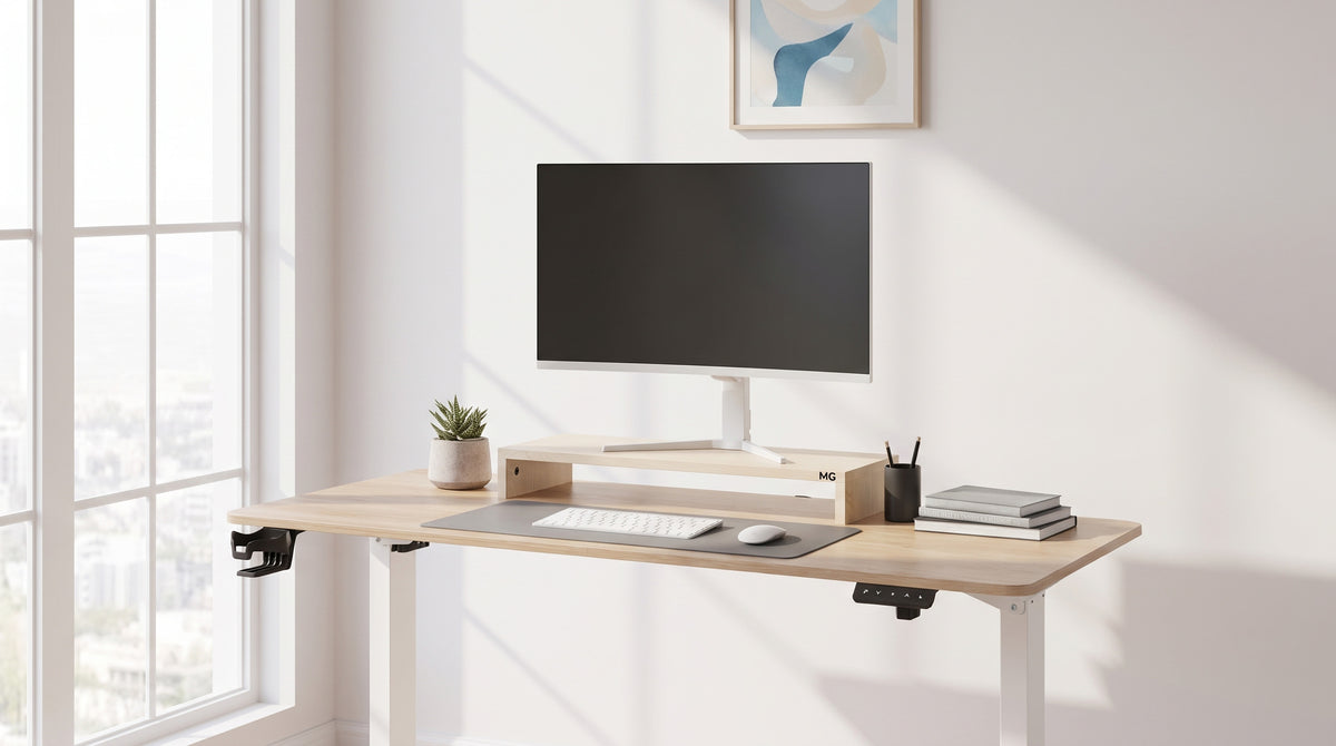 Elevate Your Workspace: The Wood Monitor Riser Stand