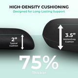 NovaCloud high-density chair cushion shown as 3.5 inches thick