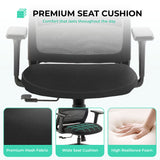 NovaCloud chair premium mesh seat with wide high-resilience foam cushion