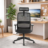 Black NovaCloud ergonomic chair in a bright modern home office