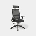 Black NovaCloud ergonomic office chair shown from an angled front view