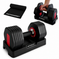 MotionGrey 26LB QuickLift Speed Adjustable Dumbbells