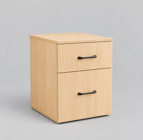 Motion Rolling Wooden Filing Cabinet