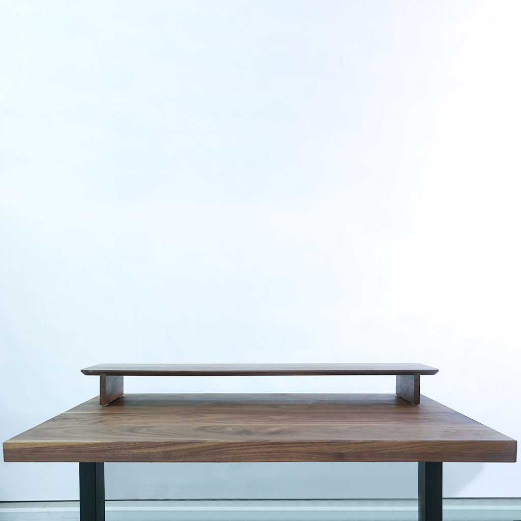 Motion Solid Wood Walnut Desk Shelf