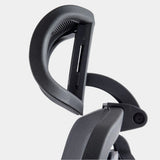 Close-up of the office chair breathable adjustable mesh headrest