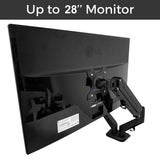 Motion Metal Single Computer Monitor Arm - MotionGrey