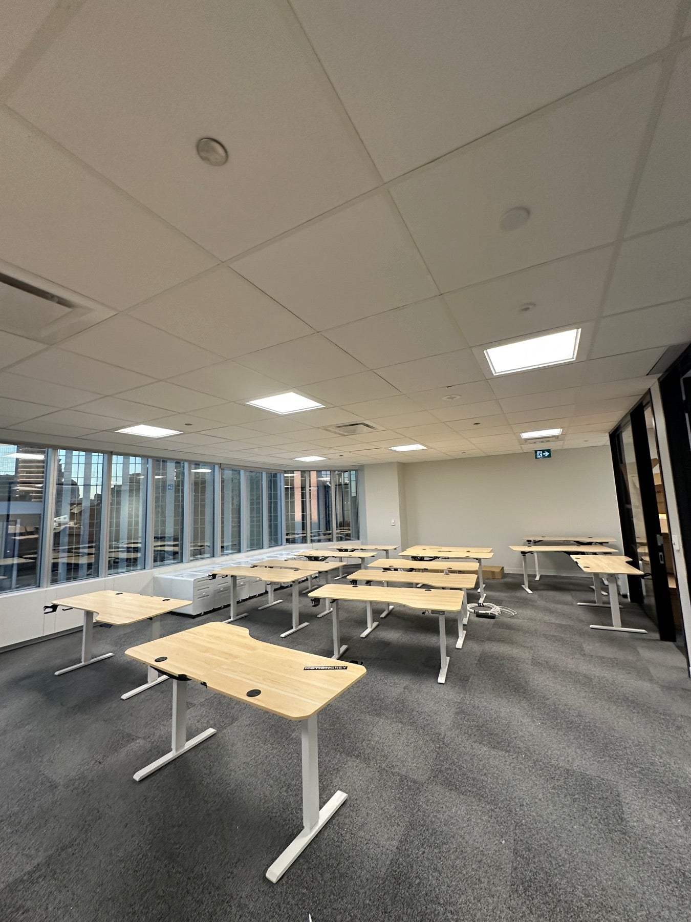 Ergo2 desks installed and placed in the office